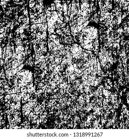 Rough, scratch, splatter grunge pattern design. Dry brush strokes. Overlay texture. Faded black-white dyed paper texture. Sketch grunge design. Use for poster, cover, banner, mock-up, stickers layout.