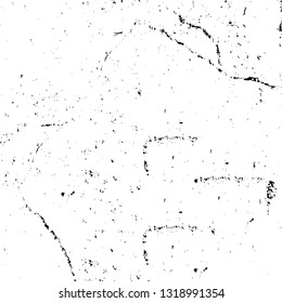 Rough, scratch, splatter grunge pattern design. Dry brush strokes. Overlay texture. Faded black-white dyed paper texture. Sketch grunge design. Use for poster, cover, banner, mock-up, stickers layout.