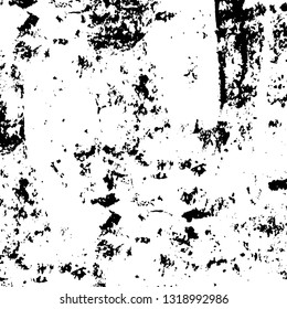 Rough, scratch, splatter grunge pattern design. Dry brush strokes. Overlay texture. Faded black-white dyed paper texture. Sketch grunge design. Use for poster, cover, banner, mock-up, stickers layout.