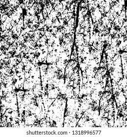 Rough, scratch, splatter grunge pattern design. Dry brush strokes. Overlay texture. Faded black-white dyed paper texture. Sketch grunge design. Use for poster, cover, banner, mock-up, stickers layout.