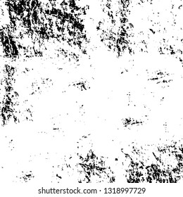 Rough, scratch, splatter grunge pattern design. Dry brush strokes. Overlay texture. Faded black-white dyed paper texture. Sketch grunge design. Use for poster, cover, banner, mock-up, stickers layout.