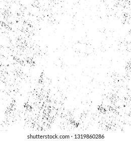 Rough, scratch, splatter grunge pattern design brush strokes. Overlay texture. Faded black-white dyed paper texture. Sketch grunge design. Use for poster, cover, banner, mock-up, stickers layout.