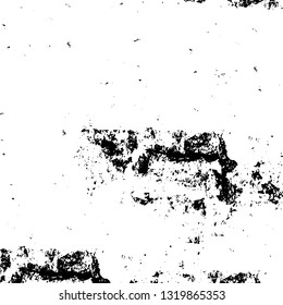 Rough, scratch, splatter grunge pattern design brush strokes. Overlay texture. Faded black-white dyed paper texture. Sketch grunge design. Use for poster, cover, banner, mock-up, stickers layout.