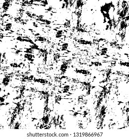 Rough, scratch, splatter grunge pattern design brush strokes. Overlay texture. Faded black-white dyed paper texture. Sketch grunge design. Use for poster, cover, banner, mock-up, stickers layout.