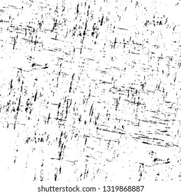 Rough, scratch, splatter grunge pattern design brush strokes. Overlay texture. Faded black-white dyed paper texture. Sketch grunge design. Use for poster, cover, banner, mock-up, stickers layout.