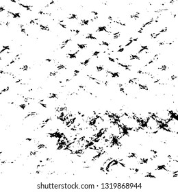 Rough, scratch, splatter grunge pattern design brush strokes. Overlay texture. Faded black-white dyed paper texture. Sketch grunge design. Use for poster, cover, banner, mock-up, stickers layout.