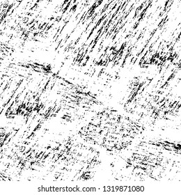 Rough, scratch, splatter grunge pattern design brush strokes. Overlay texture. Faded black-white dyed paper texture. Sketch grunge design. Use for poster, cover, banner, mock-up, stickers layout.