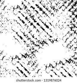 Rough, scratch, splatter grunge pattern design brush strokes. Overlay texture. Faded black-white dyed paper texture. Sketch grunge design. Use for poster, cover, banner, mock-up, stickers layout.