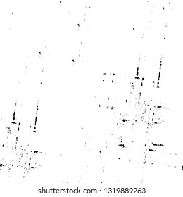 Rough, scratch, splatter grunge pattern design brush strokes. Overlay texture. Faded black-white dyed paper texture. Sketch grunge design. Use for poster, cover, banner, mock-up, stickers layout.