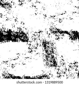 Rough, scratch, splatter grunge pattern design brush strokes. Overlay texture. Faded black-white dyed paper texture. Sketch grunge design. Use for poster, cover, banner, mock-up, stickers layout.