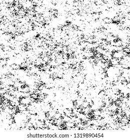 Rough, scratch, splatter grunge pattern design brush strokes. Overlay texture. Faded black-white dyed paper texture. Sketch grunge design. Use for poster, cover, banner, mock-up, stickers layout.