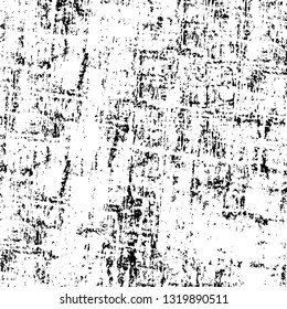Rough, scratch, splatter grunge pattern design brush strokes. Overlay texture. Faded black-white dyed paper texture. Sketch grunge design. Use for poster, cover, banner, mock-up, stickers layout.