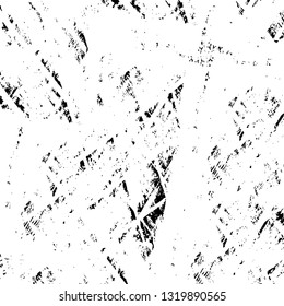 Rough, scratch, splatter grunge pattern design brush strokes. Overlay texture. Faded black-white dyed paper texture. Sketch grunge design. Use for poster, cover, banner, mock-up, stickers layout.