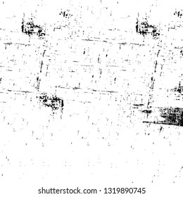 Rough, scratch, splatter grunge pattern design brush strokes. Overlay texture. Faded black-white dyed paper texture. Sketch grunge design. Use for poster, cover, banner, mock-up, stickers layout.