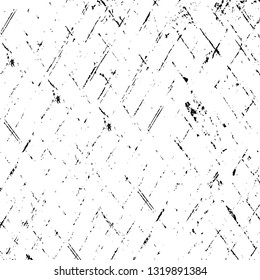 Rough, scratch, splatter grunge pattern design brush strokes. Overlay texture. Faded black-white dyed paper texture. Sketch grunge design. Use for poster, cover, banner, mock-up, stickers layout.