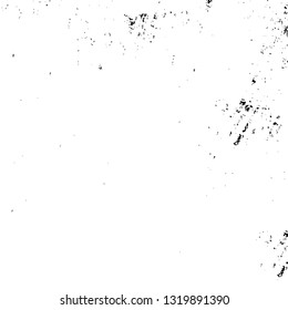 Rough, scratch, splatter grunge pattern design brush strokes. Overlay texture. Faded black-white dyed paper texture. Sketch grunge design. Use for poster, cover, banner, mock-up, stickers layout.