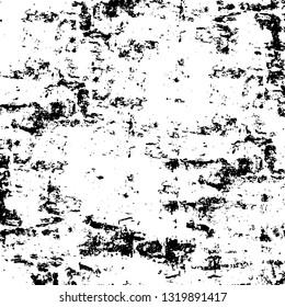 Rough, scratch, splatter grunge pattern design brush strokes. Overlay texture. Faded black-white dyed paper texture. Sketch grunge design. Use for poster, cover, banner, mock-up, stickers layout.