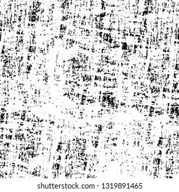 Rough, scratch, splatter grunge pattern design brush strokes. Overlay texture. Faded black-white dyed paper texture. Sketch grunge design. Use for poster, cover, banner, mock-up, stickers layout.