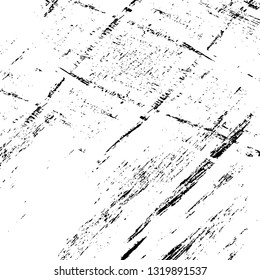 Rough, scratch, splatter grunge pattern design brush strokes. Overlay texture. Faded black-white dyed paper texture. Sketch grunge design. Use for poster, cover, banner, mock-up, stickers layout.