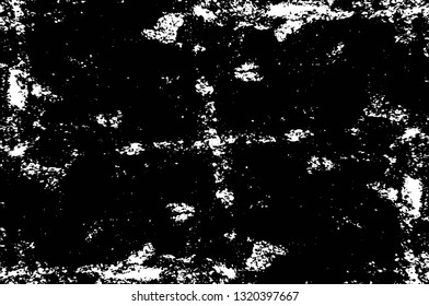 Rough, scratch, splatter grunge pattern design brush strokes. Overlay texture. Faded black-white dyed paper texture. Sketch grunge design. Use for poster, cover, banner, mock-up, stickers layout.