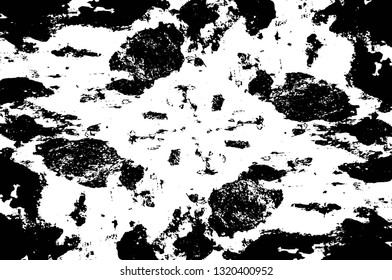Rough, scratch, splatter grunge pattern design brush strokes. Overlay texture. Faded black-white dyed paper texture. Sketch grunge design. Use for poster, cover, banner, mock-up, stickers layout.