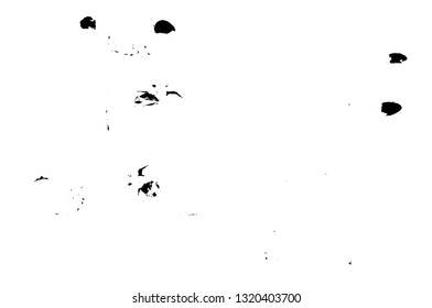 Rough, scratch, splatter grunge pattern design brush strokes. Overlay texture. Faded black-white dyed paper texture. Sketch grunge design. Use for poster, cover, banner, mock-up, stickers layout.