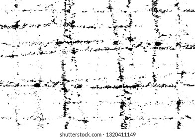 Rough, scratch, splatter grunge pattern design brush strokes. Overlay texture. Faded black-white dyed paper texture. Sketch grunge design. Use for poster, cover, banner, mock-up, stickers layout.