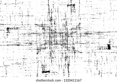 Rough, scratch, splatter grunge pattern design brush strokes. Overlay texture. Faded black-white dyed paper texture. Sketch grunge design. Use for poster, cover, banner, mock-up, stickers layout.