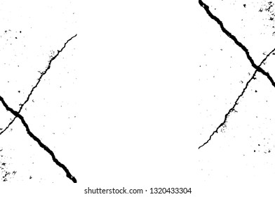 Rough, scratch, splatter grunge pattern design brush strokes. Overlay texture. Faded black-white dyed paper texture. Sketch grunge design. Use for poster, cover, banner, mock-up, stickers layout.
