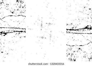 Rough, scratch, splatter grunge pattern design brush strokes. Overlay texture. Faded black-white dyed paper texture. Sketch grunge design. Use for poster, cover, banner, mock-up, stickers layout.
