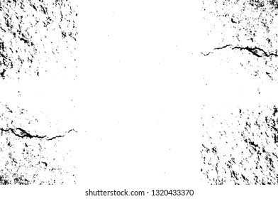 Rough, scratch, splatter grunge pattern design brush strokes. Overlay texture. Faded black-white dyed paper texture. Sketch grunge design. Use for poster, cover, banner, mock-up, stickers layout.