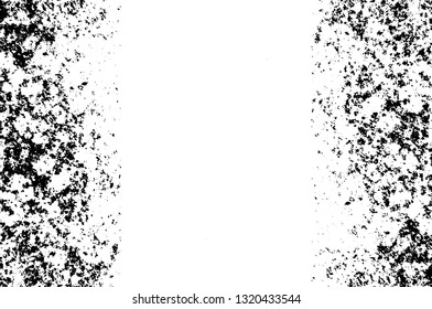 Rough, scratch, splatter grunge pattern design brush strokes. Overlay texture. Faded black-white dyed paper texture. Sketch grunge design. Use for poster, cover, banner, mock-up, stickers layout.