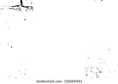 Rough, scratch, splatter grunge pattern design brush strokes. Overlay texture. Faded black-white dyed paper texture. Sketch grunge design. Use for poster, cover, banner, mock-up, stickers layout.
