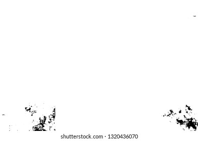 Rough, scratch, splatter grunge pattern design brush strokes. Overlay texture. Faded black-white dyed paper texture. Sketch grunge design. Use for poster, cover, banner, mock-up, stickers layout.