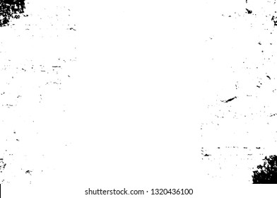 Rough, scratch, splatter grunge pattern design brush strokes. Overlay texture. Faded black-white dyed paper texture. Sketch grunge design. Use for poster, cover, banner, mock-up, stickers layout.