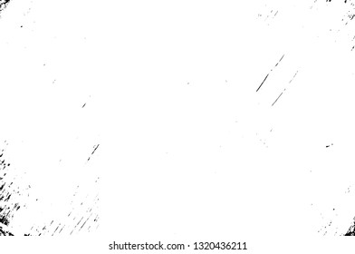 Rough, scratch, splatter grunge pattern design brush strokes. Overlay texture. Faded black-white dyed paper texture. Sketch grunge design. Use for poster, cover, banner, mock-up, stickers layout.