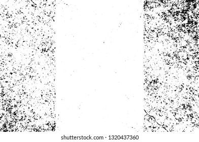 Rough, scratch, splatter grunge pattern design brush strokes. Overlay texture. Faded black-white dyed paper texture. Sketch grunge design. Use for poster, cover, banner, mock-up, stickers layout.