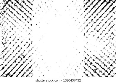 Rough, scratch, splatter grunge pattern design brush strokes. Overlay texture. Faded black-white dyed paper texture. Sketch grunge design. Use for poster, cover, banner, mock-up, stickers layout.