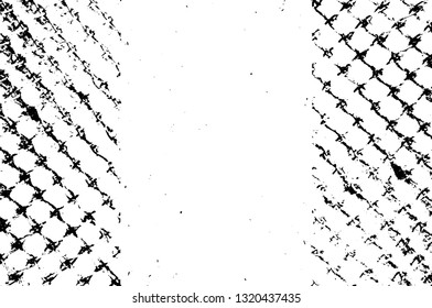 Rough, scratch, splatter grunge pattern design brush strokes. Overlay texture. Faded black-white dyed paper texture. Sketch grunge design. Use for poster, cover, banner, mock-up, stickers layout.