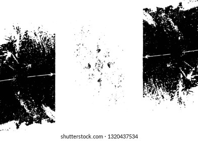 Rough, scratch, splatter grunge pattern design brush strokes. Overlay texture. Faded black-white dyed paper texture. Sketch grunge design. Use for poster, cover, banner, mock-up, stickers layout.