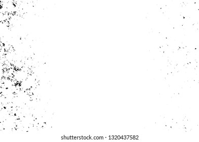 Rough, scratch, splatter grunge pattern design brush strokes. Overlay texture. Faded black-white dyed paper texture. Sketch grunge design. Use for poster, cover, banner, mock-up, stickers layout.