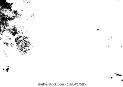 Rough, scratch, splatter grunge pattern design brush strokes. Overlay texture. Faded black-white dyed paper texture. Sketch grunge design. Use for poster, cover, banner, mock-up, stickers layout.