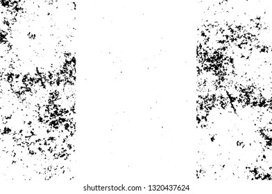 Rough, scratch, splatter grunge pattern design brush strokes. Overlay texture. Faded black-white dyed paper texture. Sketch grunge design. Use for poster, cover, banner, mock-up, stickers layout.