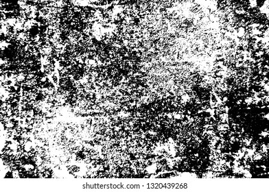 Rough, scratch, splatter grunge pattern design brush strokes. Overlay texture. Faded black-white dyed paper texture. Sketch grunge design. Use for poster, cover, banner, mock-up, stickers layout.