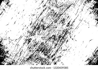 Rough, scratch, splatter grunge pattern design brush strokes. Overlay texture. Faded black-white dyed paper texture. Sketch grunge design. Use for poster, cover, banner, mock-up, stickers layout.
