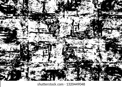 Rough, scratch, splatter grunge pattern design brush strokes. Overlay texture. Faded black-white dyed paper texture. Sketch grunge design. Use for poster, cover, banner, mock-up, stickers layout.