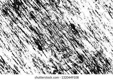 Rough, scratch, splatter grunge pattern design brush strokes. Overlay texture. Faded black-white dyed paper texture. Sketch grunge design. Use for poster, cover, banner, mock-up, stickers layout.