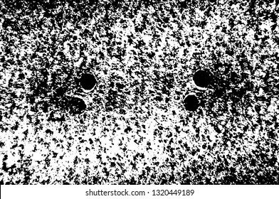 Rough, scratch, splatter grunge pattern design brush strokes. Overlay texture. Faded black-white dyed paper texture. Sketch grunge design. Use for poster, cover, banner, mock-up, stickers layout.