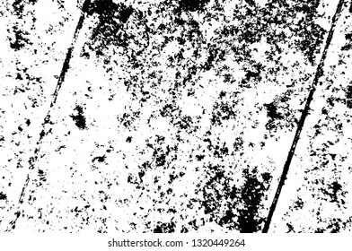 Rough, scratch, splatter grunge pattern design brush strokes. Overlay texture. Faded black-white dyed paper texture. Sketch grunge design. Use for poster, cover, banner, mock-up, stickers layout.