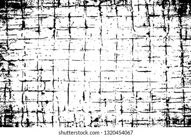 Rough, scratch, splatter grunge pattern design brush strokes. Overlay texture. Faded black-white dyed paper texture. Sketch grunge design. Use for poster, cover, banner, mock-up, stickers layout.